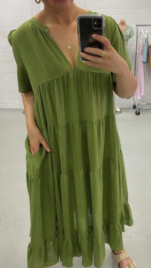 Heather Khaki Dress