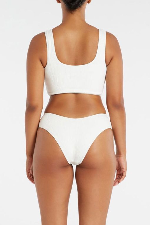 Zulu & Zephyr Isle Bralette Bikini White - Image 3