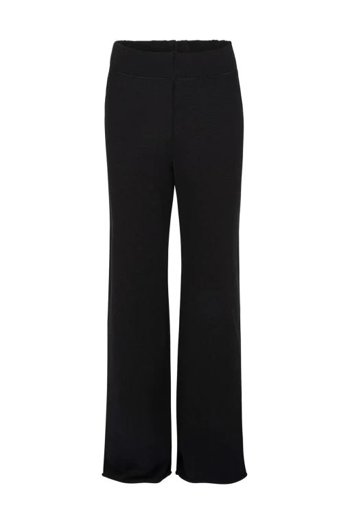 Zulu and Zephyr Cotton Knit Pant Black