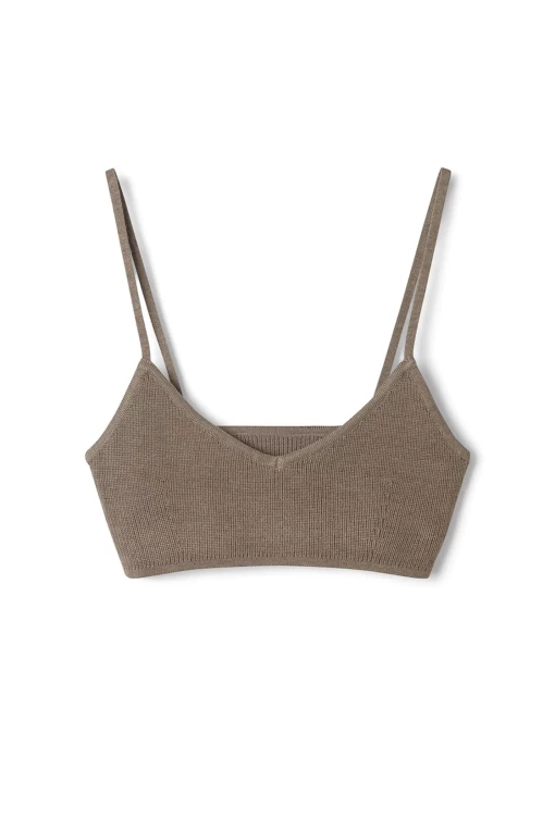 Zulu & Zephyr Knitted Bralette Cocoa - Image 4