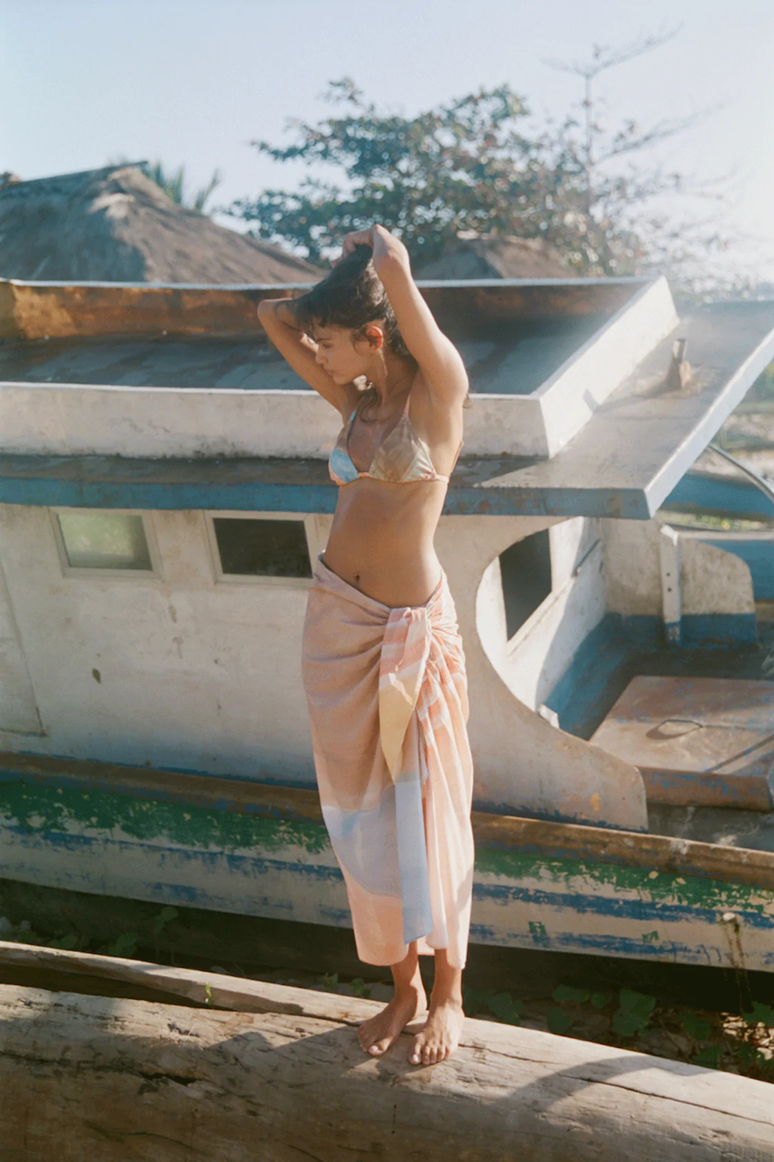 Zulu & Zephyr Landscape Triangle Top | Coco Pink Cottesloe
