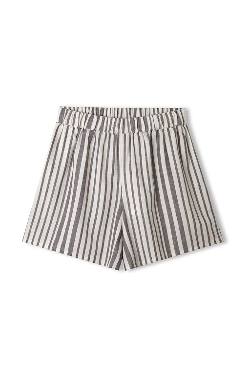 Zulu and Zephyr Plum Stripe Cotton Organic Short