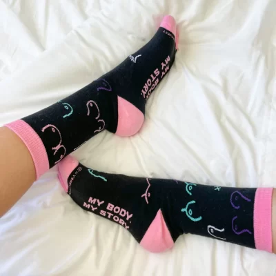 Sydney Sock Project - Boob Sock Black