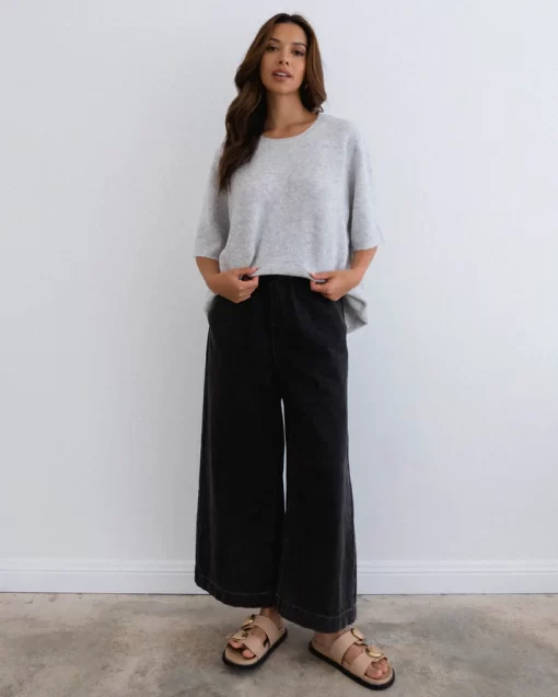 Em Oversized Grey Knit Tee - Image 5