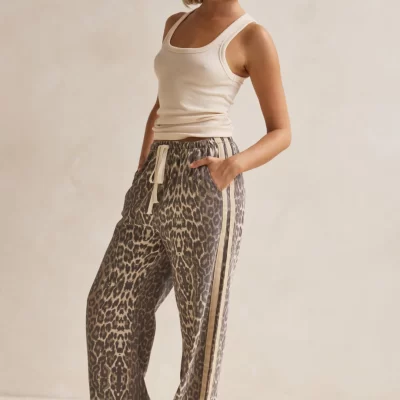 Leopard Racer Pant