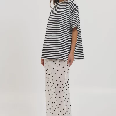 Danika Sheer Maxi Skirt Polka Dot