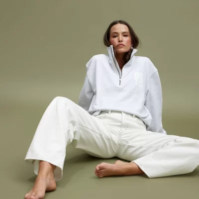 ORTC Willow Denim Relaxed Jean White