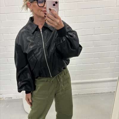 Mari Vegan Leather Jacket