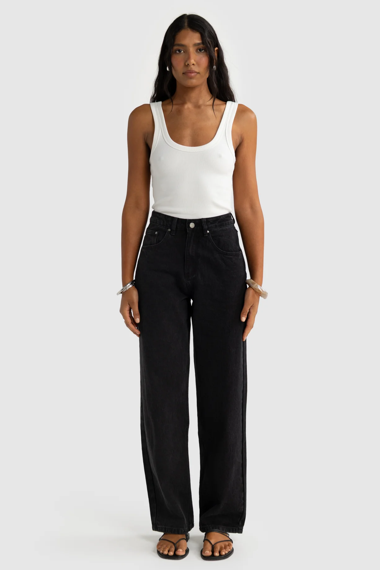 ORTC Willow Denim Relaxed Jean Mid Washed Black